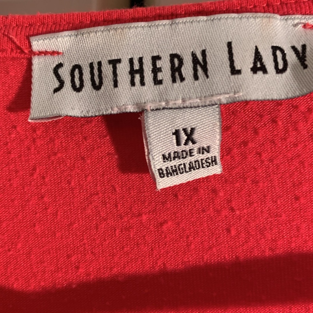 Southern Lady Pink Lace-Up V-Neck Short Sleeve Top - Picture 4 of 7